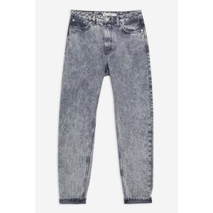 Topshop Moto Acid Wash Mom Jeans
